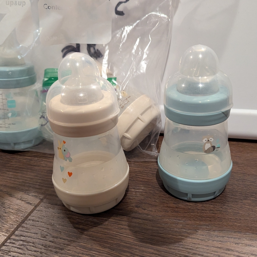 4 MAM brand bottles